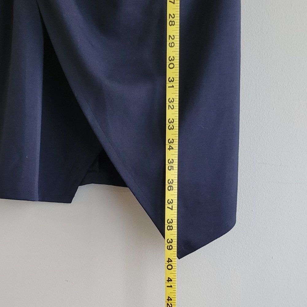 Jay Godfrey Faux Leather Wrap Dress Size 4 - Picture 6 of 8